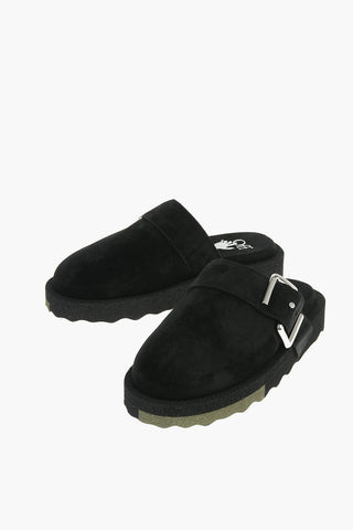 Mules SPONGE in Suede con Fibbia