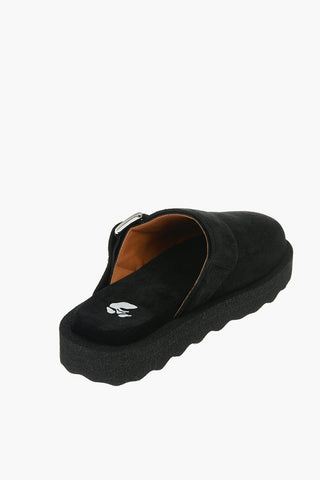 Mules SPONGE in Suede con Fibbia