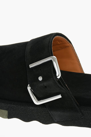 Mules SPONGE in Suede con Fibbia
