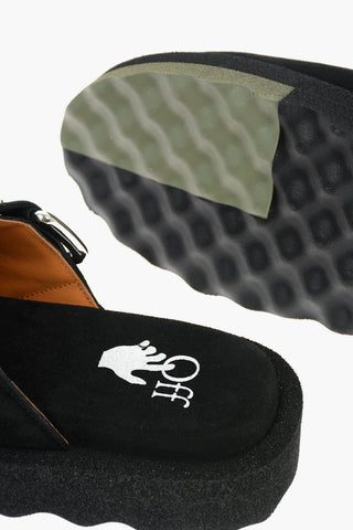 Mules SPONGE in Suede con Fibbia