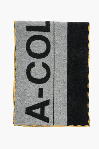 Sciarpa in Misto Lana con Logo in Lettering