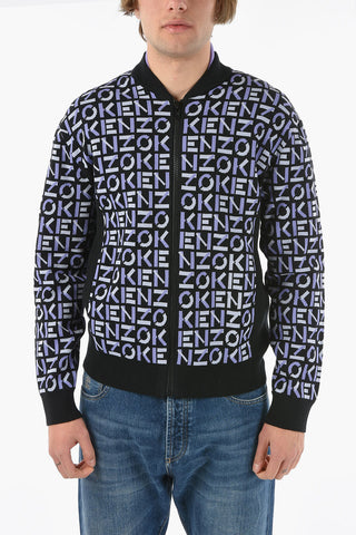 Maglia Full Zip in Jacquard Monogram