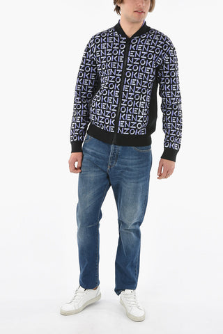 Maglia Full Zip in Jacquard Monogram