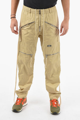 Pantaloni Cargo Tapered Fit con Dettaglio Fasce