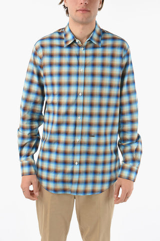 Camicia Realxed Fit in Motivo a Quadri Gingham