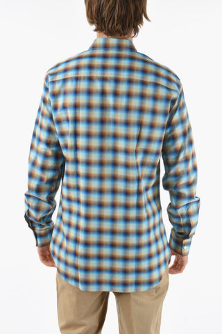 Camicia Realxed Fit in Motivo a Quadri Gingham