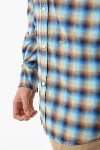 Camicia Realxed Fit in Motivo a Quadri Gingham