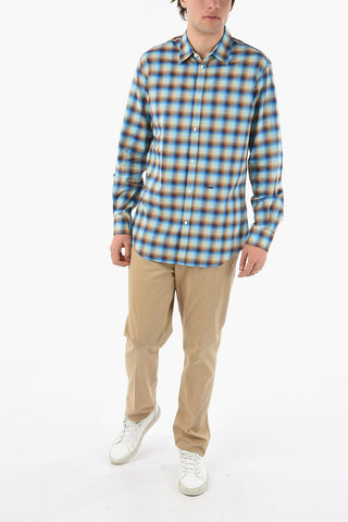 Camicia Realxed Fit in Motivo a Quadri Gingham