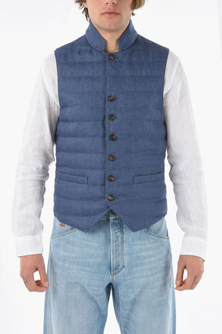 Linen Quilted Vest