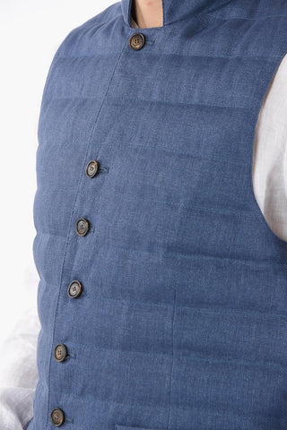 Linen Quilted Vest
