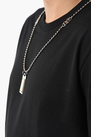 T-shirt Girocollo con Catena DG