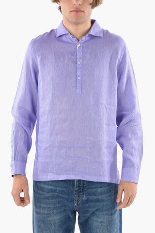 Camicia TYLER in Lino a Tinta Unita