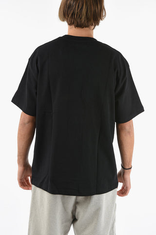 Cotton-jersey T-shirt with Lettering Logo Print