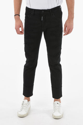 Jeans SAILOR Distressed con Logo Patch sul Retro 16cm