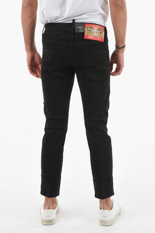 Jeans SAILOR Distressed con Logo Patch sul Retro 16cm