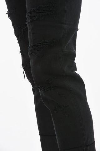 Jeans SAILOR Distressed con Logo Patch sul Retro 16cm