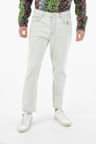 Jeans Crop Affusolati in Lavaggio Chiaro