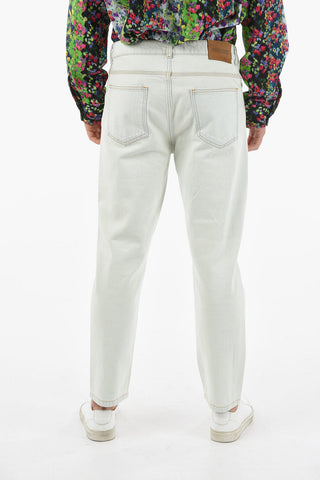 Jeans Crop Affusolati in Lavaggio Chiaro