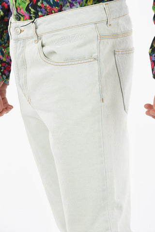 Jeans Crop Affusolati in Lavaggio Chiaro
