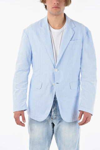 SUPER RELAX Blazer with Flap Pocket and Notch Lapel