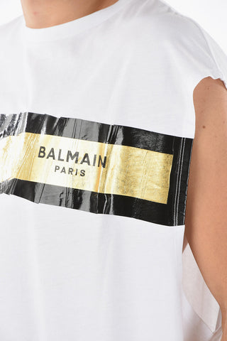 Logo Printed Sleeveless T-shirt