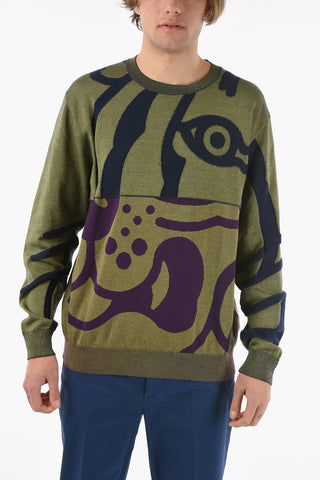 Cotton K-TIGER Crew-neck Sweater