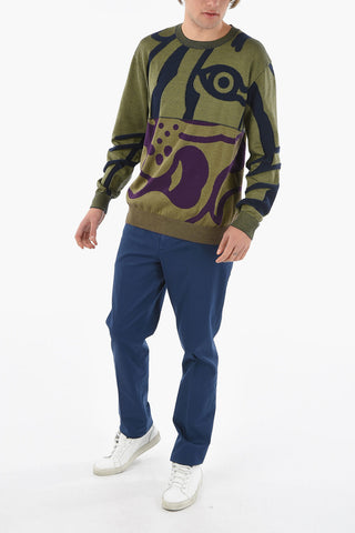 Cotton K-TIGER Crew-neck Sweater