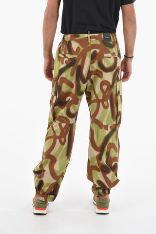 Camouflage Pattern SAILOR Cargo Trousers with Elastic Band