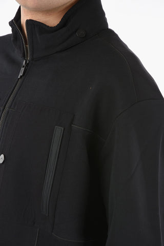 Felpa Hoodie con Cappuccio Estraibile e Dettagli a Costine