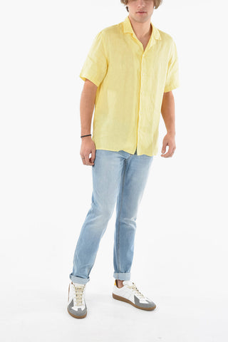 Camicia BAKER in Lino a Manica Corta