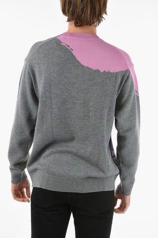 Wool-blend Oversized Sweater with KENZO HOMMAGE Jacquard