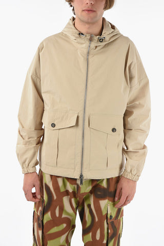 ICON Zip-up Hoodie Windbreaker with Back Maxi Logo