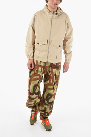 ICON Zip-up Hoodie Windbreaker with Back Maxi Logo