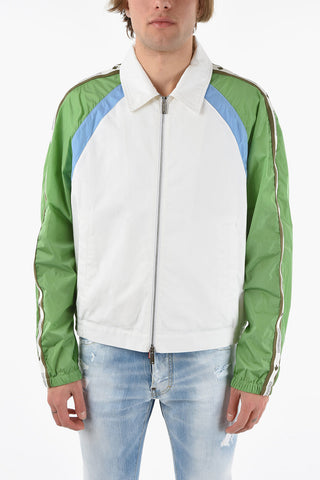 SPORT HYBRID TAPE Bomber with Contrasting Nylon Sleeves