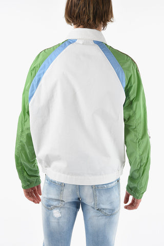 SPORT HYBRID TAPE Bomber with Contrasting Nylon Sleeves
