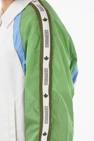 SPORT HYBRID TAPE Bomber with Contrasting Nylon Sleeves