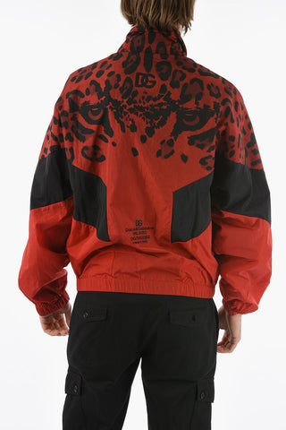 HOT ANIMALIER Leopard-printed Zip-up Windbreaker