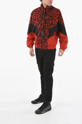 HOT ANIMALIER Leopard-printed Zip-up Windbreaker
