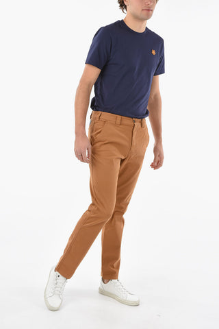 Slim-fit Chino Pants with TIGER CREST Logo Patch
