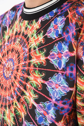 Felpa Girocollo in Raso Tecnico con Stampa LUMINARIE
