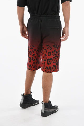 HOT ANIMALIER Jogger Short with Leopard Print