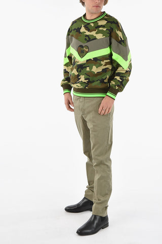 Camo-printed Sweatshirt with DG Logo