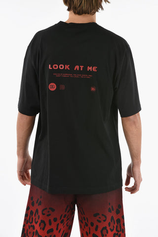 HOT ANIMALIER T-shirt Oversize con Stampa EYES TALK
