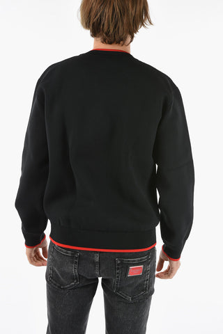 Tech-fabric Sweater with Embroidered DG Logo