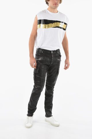 Slim Fit Biker Jeans
