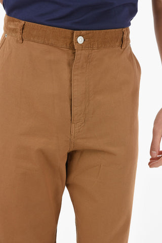 Carpenter Pants with Corduroy Detailing