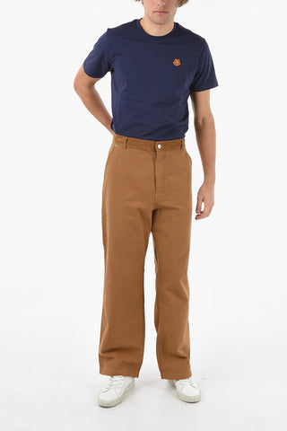 Carpenter Pants with Corduroy Detailing