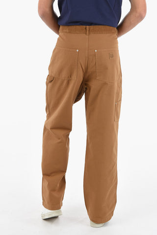 Carpenter Pants with Corduroy Detailing