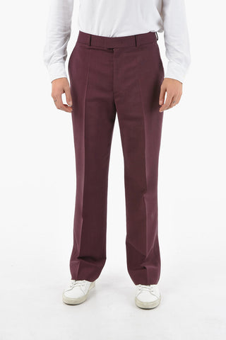 Pantaloni Chino In Lana Regular Fit