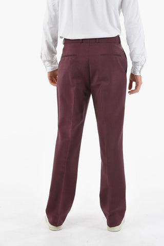Pantaloni Chino In Lana Regular Fit